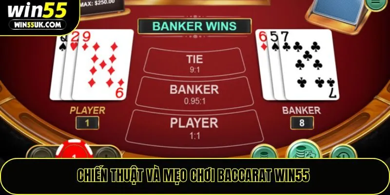 Chiến thuật và mẹo chơi Baccarat Win55